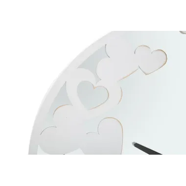 ZEGAREK WHITE HEART 55X4 cm